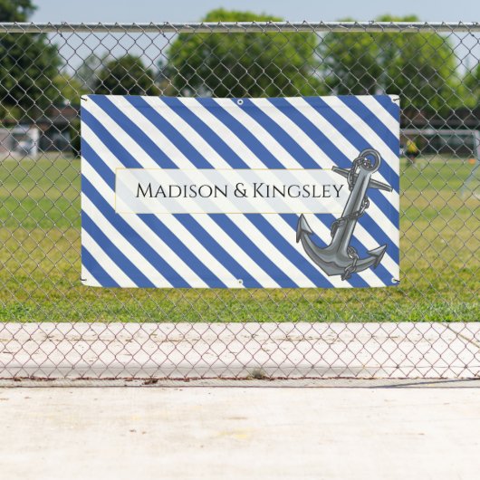 Nautic Boat Anchor Fabulous Sailing Wedding Banner (Insitu)