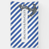 Nautic Boat Anchor Fabulous Sailing Wedding Banner (Vertikal)