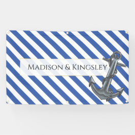 Nautic Boat Anchor Fabulous Sailing Wedding Banner