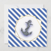 Nautic Boat Anchor Fabulous Sailing Wedding Einladung (Rückseite)