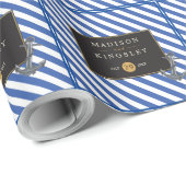 Nautic Boat Anchor Fabulous Sailing Wedding Geschenkpapier (Rolleneckpunkt)