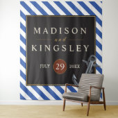 Nautic Boat Anchor Fabulous Sailing Wedding Wandteppich (Beispiel)