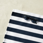 Nautic Boat Anchor Navy Blue Strandtuch (Beispiel)
