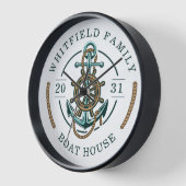 Nautic Boat House Anchor Jahr nach Maß Uhr (Winkel)