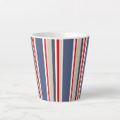 Nautic Bold Stripe Milchtasse (Vorderseite)