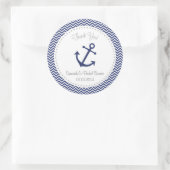 Nautic Brautparty Vielen Dank Aufkleber (Tasche)