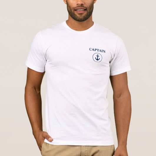 Nautic Captain Anchor Rope T - Shirt White (Vorderseite)