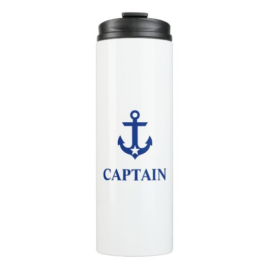 Nautic Captain Anchor Star Thermosbecher (Vorderseite)