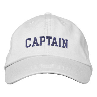 Nautic Captain Cap White Bestickte Baseballkappe
