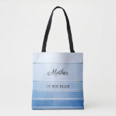 Nautic Chic Blue Ton sur Ton Striping Totbeutel Tasche (Vorderseite)