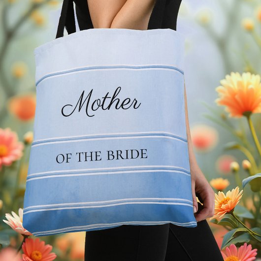 Nautic Chic Blue Ton sur Ton Striping Totbeutel Tasche