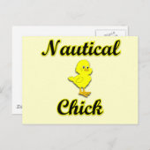 Nautic Chick Postkarte (Vorne/Hinten)