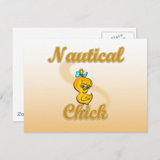 Nautic Chick Postkarte (Vorne/Hinten)