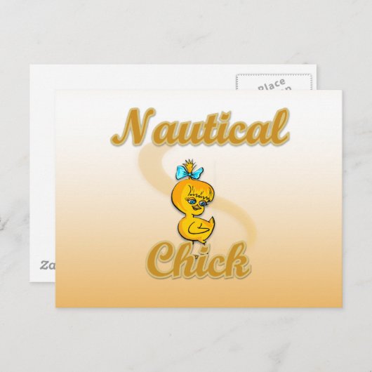 Nautic Chick Postkarte (Vorne/Hinten)