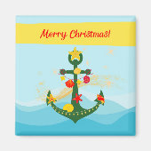 Nautic Christmas Anchor Magnet (Vorne)