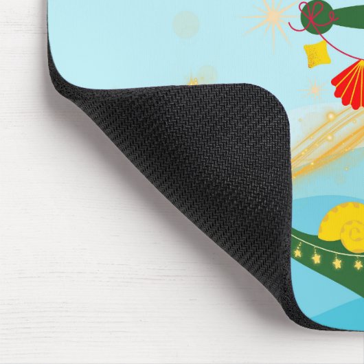 Nautic Christmas Anchor Mousepad (Ecke)