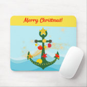 Nautic Christmas Anchor Mousepad (Mit Mouse)