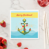 Nautic Christmas Anchor Serviette (Beispiel)