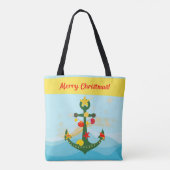 Nautic Christmas Anchor Tasche (Rückseite)