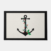 Nautic Christmas Doormat Door Mat