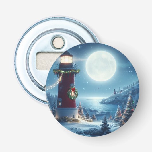 Nautic Christmas Leuchtturm Flaschenöffner (Vorderseite)