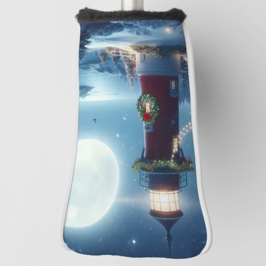 Nautic Christmas Leuchtturm Golf Headcover (Rotieren 90)