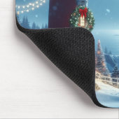 Nautic Christmas Leuchtturm Mousepad (Ecke)