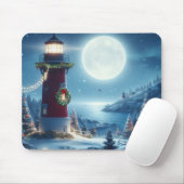 Nautic Christmas Leuchtturm Mousepad (Mit Mouse)