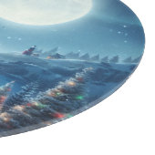 Nautic Christmas Leuchtturm Schneidebrett (Ecke)