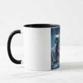 Nautic Christmas Leuchtturm Tasse (Links)