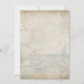 Nautic Coastal Beach Brautparty Einladung (Rückseite)