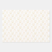 Nautic Coastal Beach Chic Gold Seashell Muschel Geschenkpapier Set (Vorderseite 3)