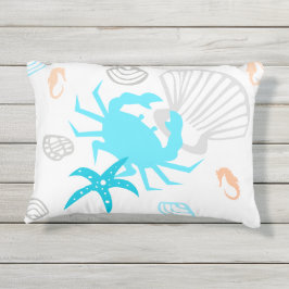 Nautic Coastal Beach Crab Kissen