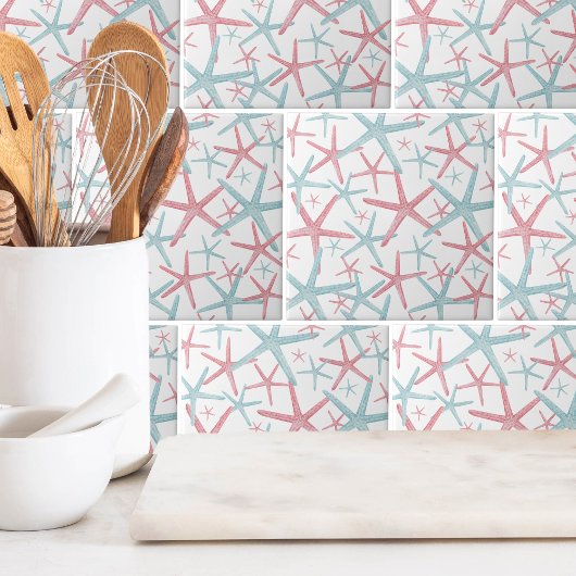 Nautic Coastal Beach Pattern Fliese