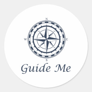 Nautic Comp Guide Me Cruise Yachting Runder Aufkleber