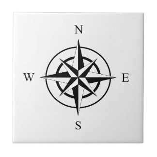 Nautic Compass Face Fliese