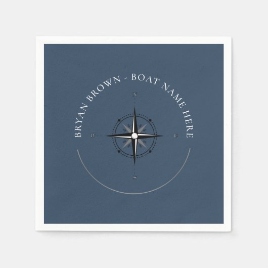 Nautic Compass Napkins Serviette (Vorderseite)