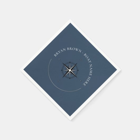 Nautic Compass Napkins Serviette (Ecke)