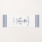 Nautic Custom Family Anchor White Yogamatte (Vorderseite (Horizontal))