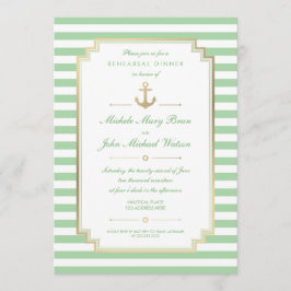 Nautic Custom Minze White Probe Dinner einladen Einladung