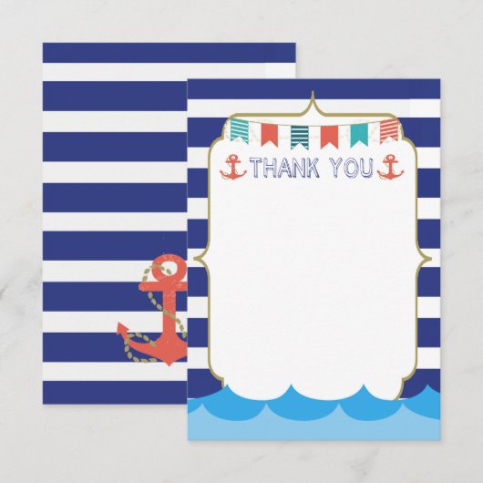 Nautic Danke Karte (Vorne/Hinten)