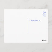 Nautic Dankeschön Boat Anchor Floral Postcard Postkarte (Rückseite)