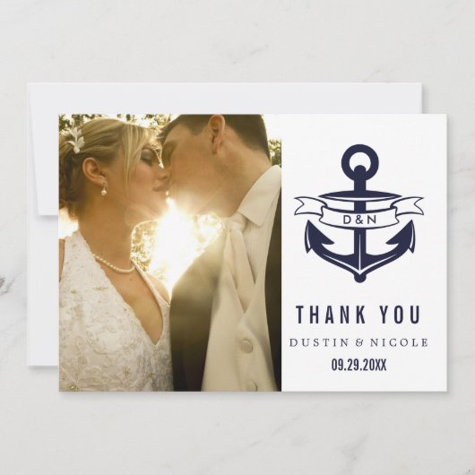 Nautic Dankeschön Karten | Hochzeiten (Vorderseite)