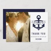 Nautic Dankeschön Karten | Hochzeiten (Vorne/Hinten)