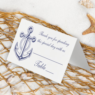 Nautic Dankeschön Navy Blue Anchor Wedding Party