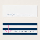 Nautic Date Night Idea Brautparty Game (Vorne & Hinten)