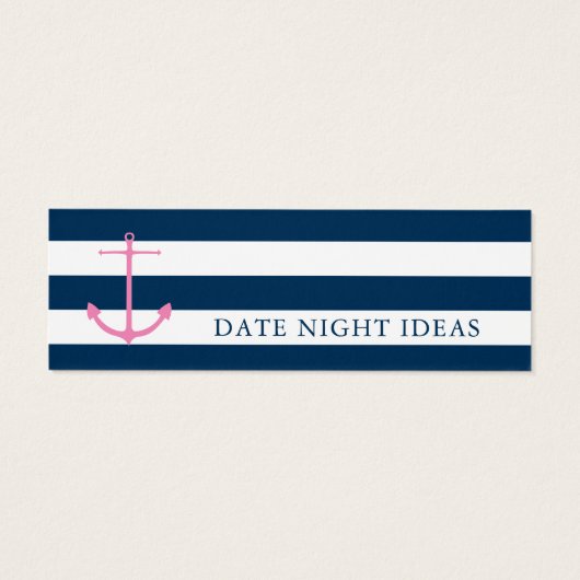 Nautic Date Night Idea Brautparty Game (Rückseite)