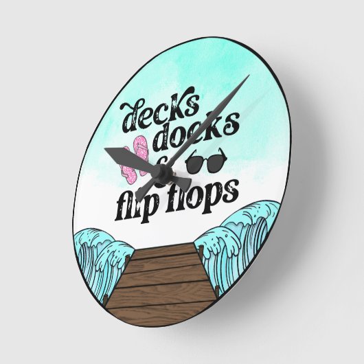 Nautic Deck Runde Wanduhr (Winkel)