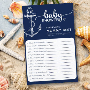 Nautic, die Mama Best Baby Shower Navy kennt