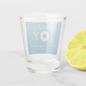 Nautic Dusty Joy Sand Dollar 3 Foto Weihnachten Schnapsglas (Rückseite)